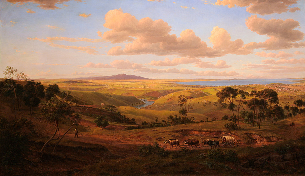 Eugene von Guérard View of Geelong 1856oil on canvasGeelong GalleryPurchased through the Geelong Art Gallery Foundation with the generous support of the Victorian Government, the Australian Government, the City of Greater Geelong and numerous community and other donors, 2006