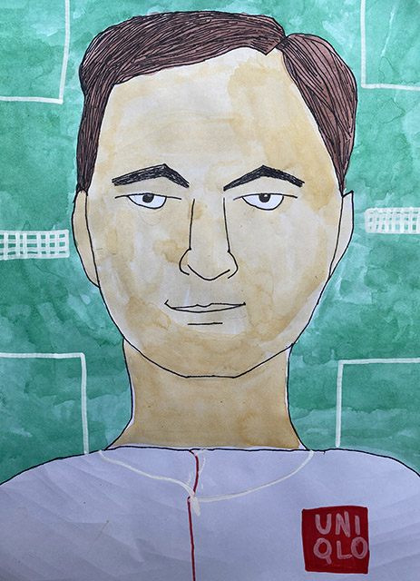 Was F Year 10, Barwon Valley School Subject: Roger Federer Who’s who portrait prize award, Levels 10 to VCE