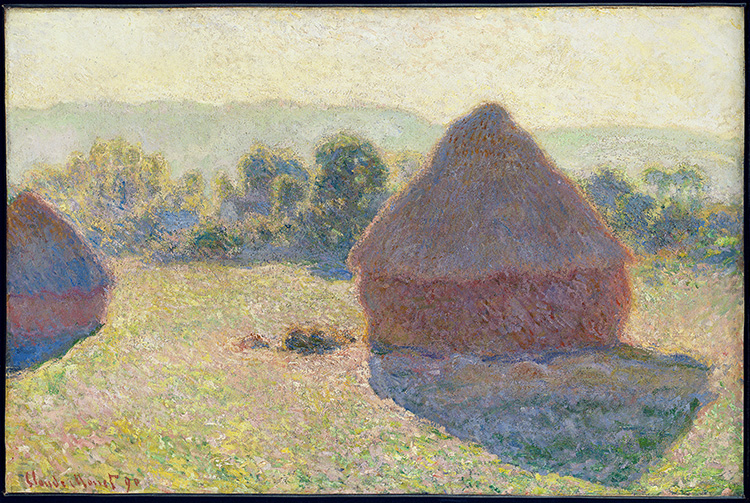 Claude MonetMeules,milieu du jour [Haystacks, midday]1890, oil on canvas, National Gallery of Australia, Purchased 1979