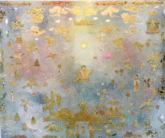 Tim JohnsonWeaver II 2004synthetic polymer paint on canvasGeelong Gallery Gift of Ian Rogers through the Australian Government&rsquo;s Cultural Gifts Program, 2020&copy; Courtesy of the artist