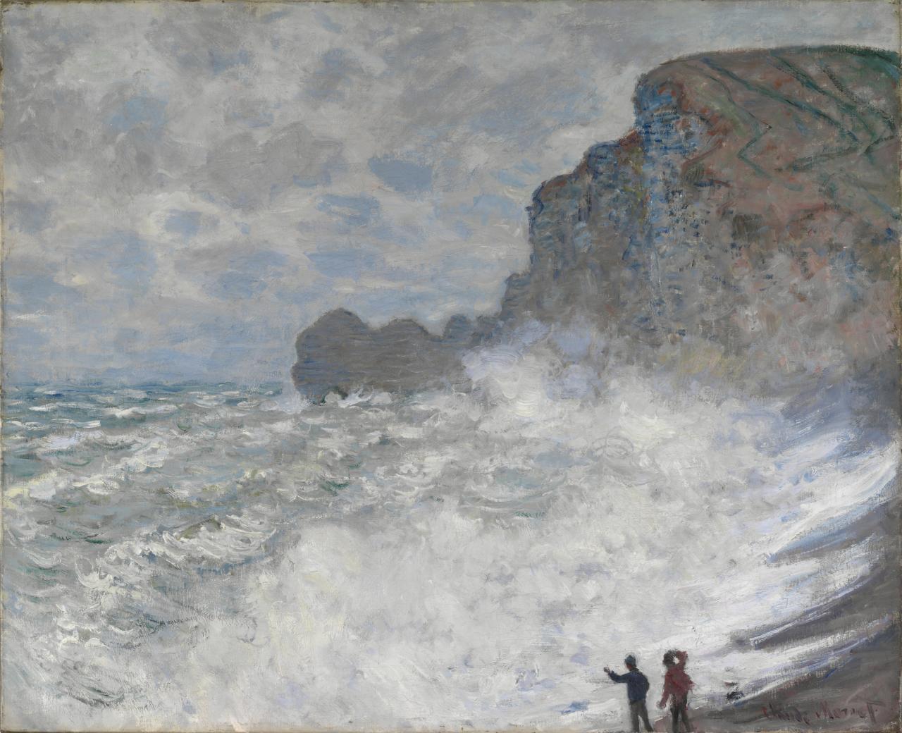 Claude Monet, Rough weather at &Eacute;tretat (Gros temps &agrave; &Eacute;tretat) 1883