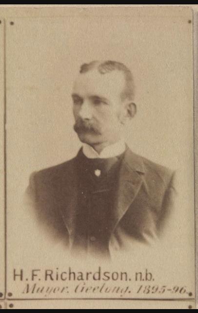 Portrait of H.F. Richardson, Mayor of Geelong 1895-96