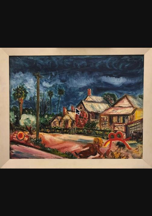 Danila Vassilieff, An accident I saw, 1948, oil on board