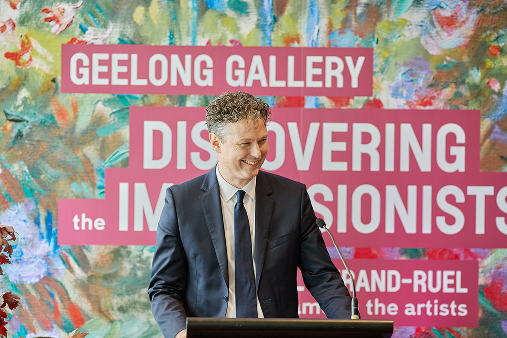 Humphrey Clegg announcing exhibition