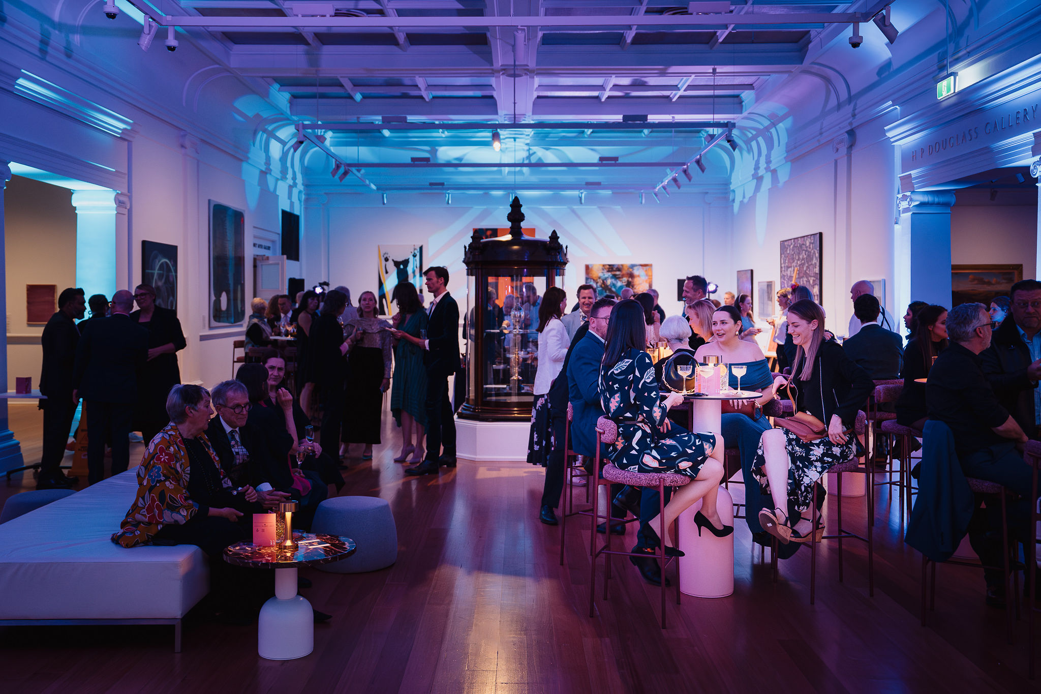 Guests enjoying function in Geelong Gallery